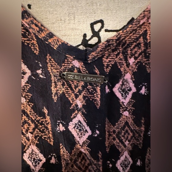 Billabong Sweet Sand Boho Tribal Tunic Top Size L(c6 - Picture 7 of 11